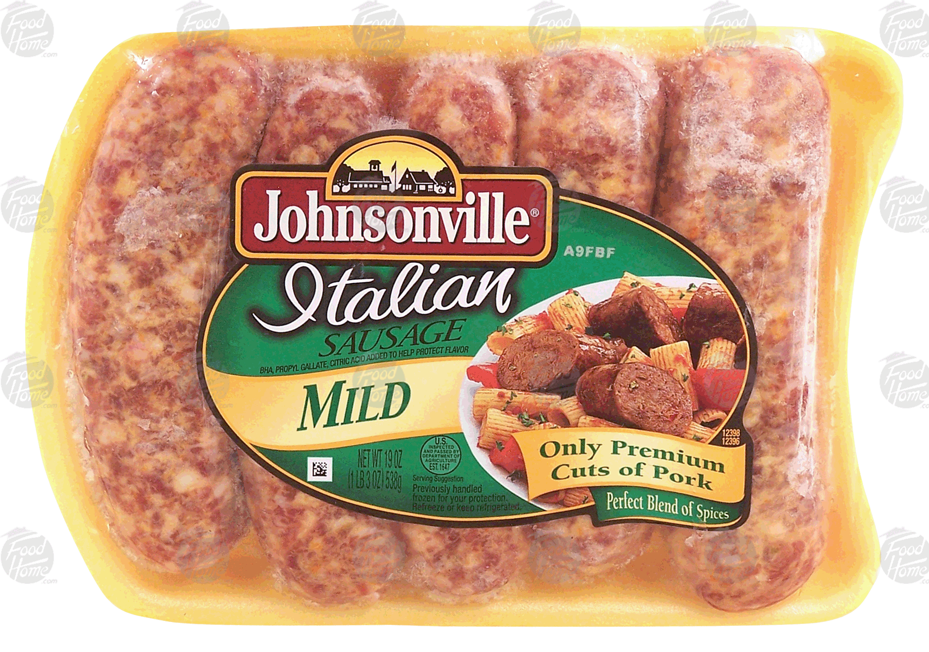 Johnsonville  italian sausage, mild, 5-count, bunsize Full-Size Picture